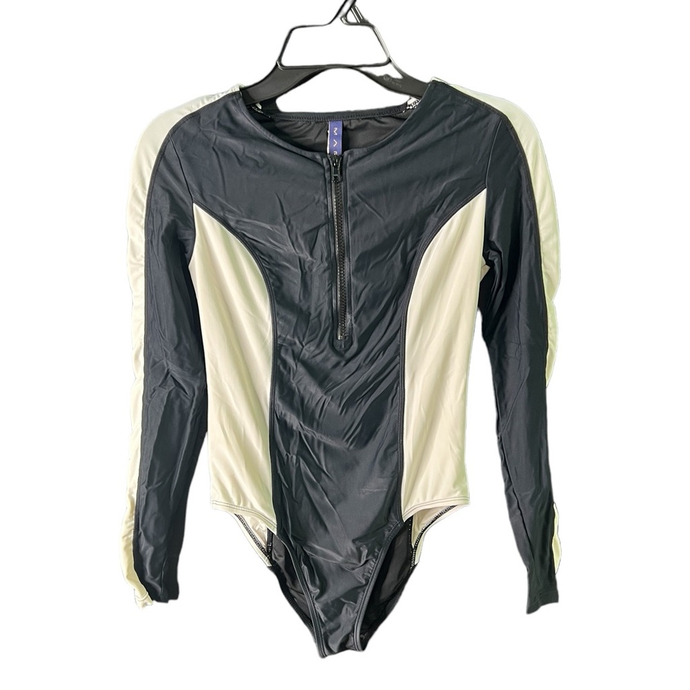 Mar by Vix S Colorblock long sleeve one piece swimsuit
